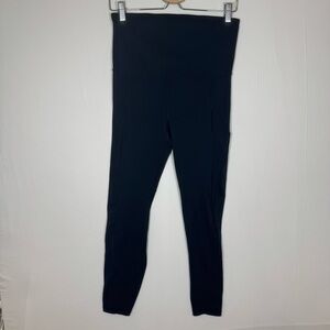 GapFit Maternity Sculpt Compression Leggings Women’s‎ Small Black Over Belly
